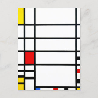 Carte Postale Trafalgar Carré par Piet Mondrian - Art moderne