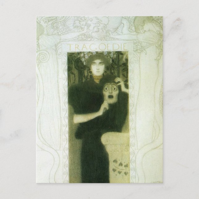 Carte Postale Tragédie par Gustav Klimt (Devant)