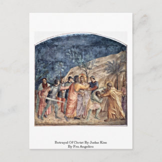 Carte Postale Trahison Du Christ Par Judas Baiser Par Fra Angeli