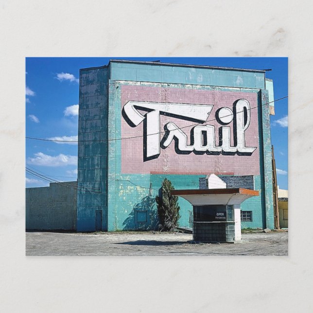 Carte Postale Trail Drive-In Theatre, Route 66, Amarillo, Texas (Devant)