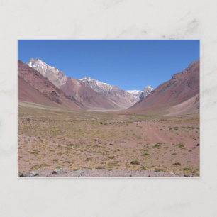 Carte Postale Trail vers la montagne Aconcagua, Argentine