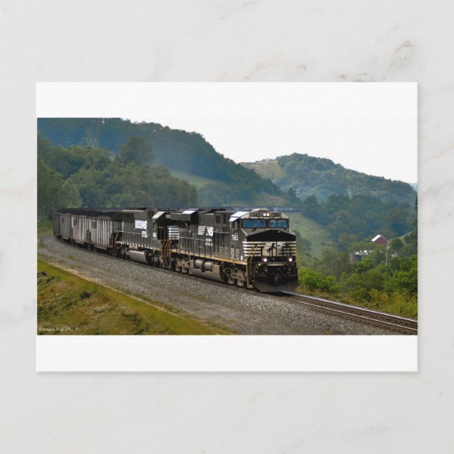 Carte Postale Train à charbon (Devant)