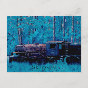 Carte Postale Train à locomotive à vapeur historique à Skagway e