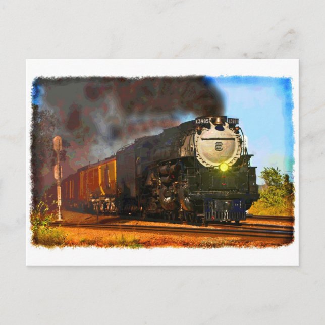 Carte Postale Train à vapeur (Devant)