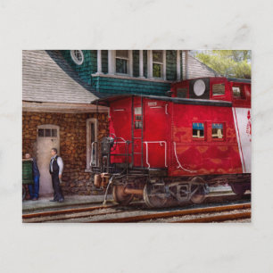 Carte Postale Train - Caboose - Fin de la ligne