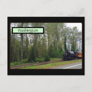 Carte Postale Train d'automne à Washington Postcard