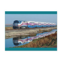 Carte postale - Train de banlieue ACE, Californie