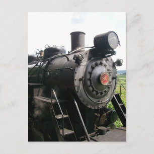 Carte Postale Train de chemin de fer à locomotive vintage