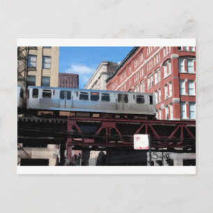 Carte Postale Train de Chicago