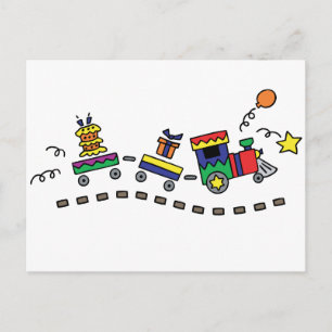 Carte Postale Train de fête
