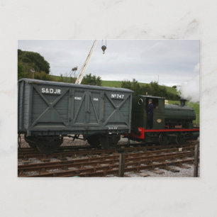 Carte Postale Train de marchandises à la gare de Washford, WSR, 