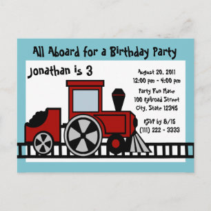 Carte Postale Train de piste