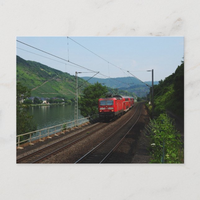 Carte Postale Train de voyageurs à Saint-Aldegund (Devant)