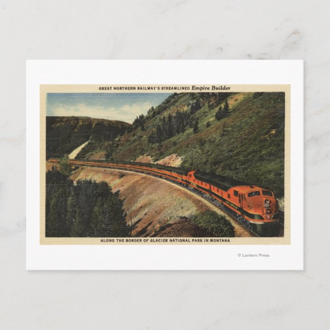 Carte Postale Train Empire Builder (Devant)