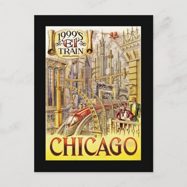 Carte Postale Train ferroviaire de l'avenir (Devant)