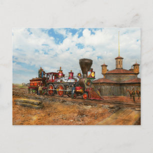 Carte Postale Train - Guerre civile - Moteur militaire américain