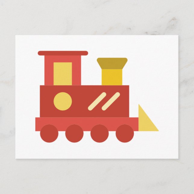 Carte Postale train jouet (Devant)