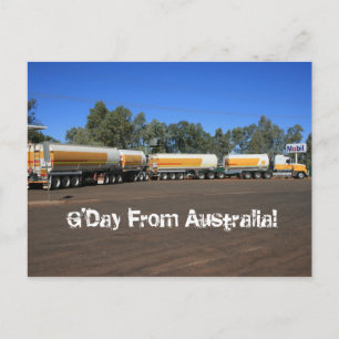 Carte Postale Train routier australien