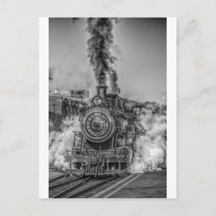 Carte Postale Train Steam Railroad Steampunk Engine Destinée