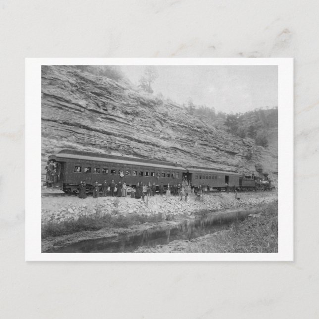 Carte Postale Train sur Burlington et Missouri (Devant)