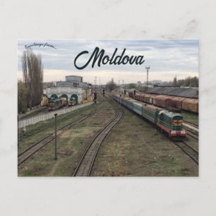 Carte Postale Trains à Chisinau Moldavie