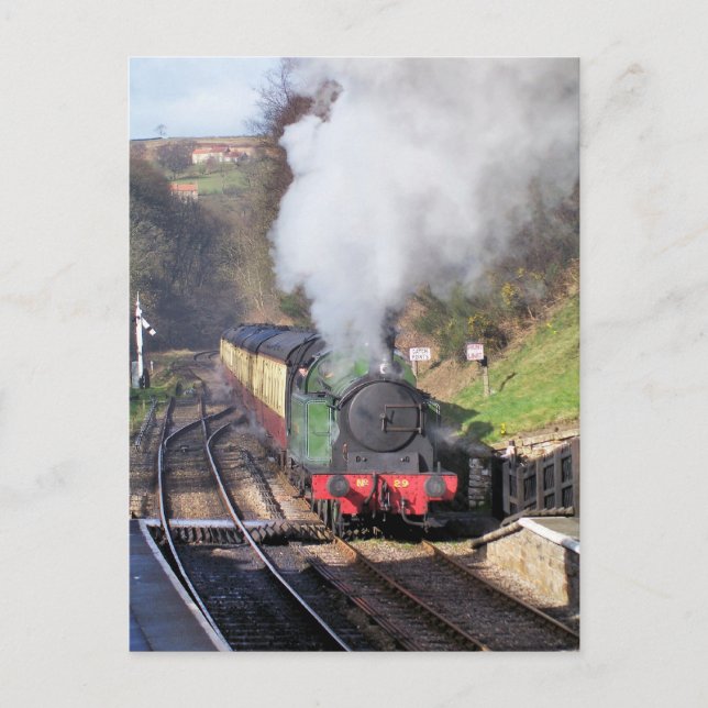 CARTE POSTALE TRAINS À VAPEUR (Devant)