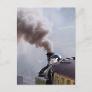 CARTE POSTALE TRAINS À VAPEUR