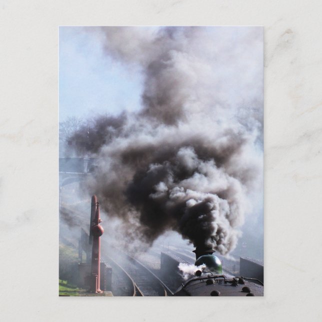 CARTE POSTALE TRAINS À VAPEUR (Devant)