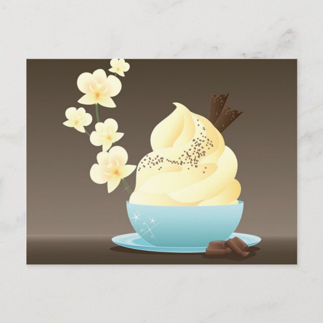 Carte Postale Traitement de la crème glacée (Devant)