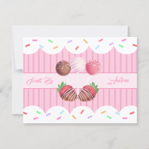 Carte Postale Traiter Les Fraises De Chocolat Et Les Pop De Gâte