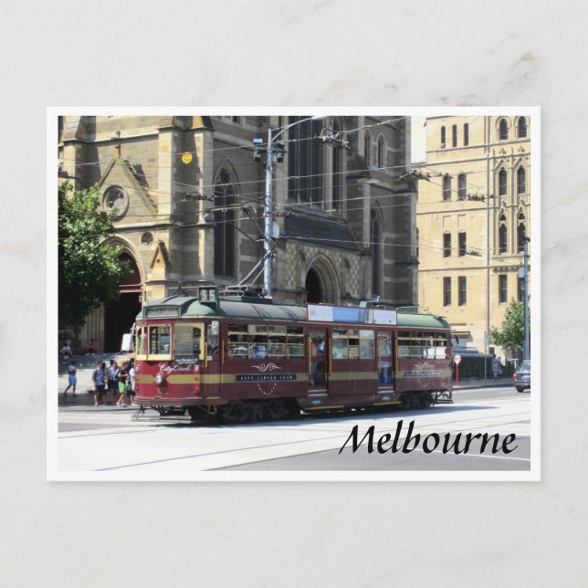 Carte Postale tram melbourne rapide (Devant)