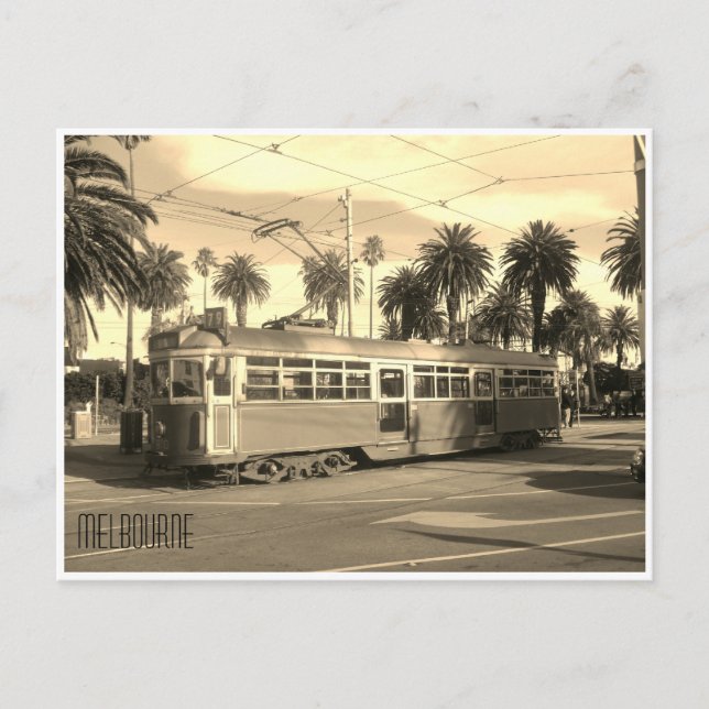 Carte Postale tram rétro melbourne (Devant)