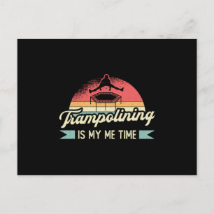 Carte Postale Trampoline est mon temps Trampoline Gymnaste Tramp