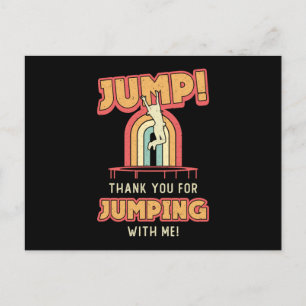 Carte Postale Trampoline Trampoline Jump Merci Gymnaste Trampoli