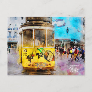 Carte Postale Trams de Porto Portugal