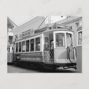 Carte postale Tramway de Lisbonne Portugal 1969