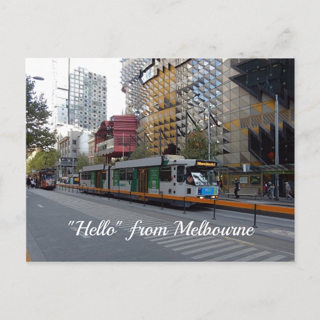 Carte Postale Tramway de Melbourne (Devant)