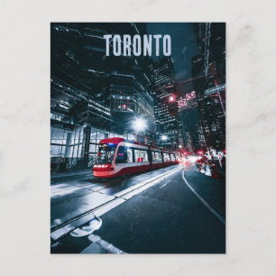 Carte Postale Tramway la nuit à Toronto Ontario