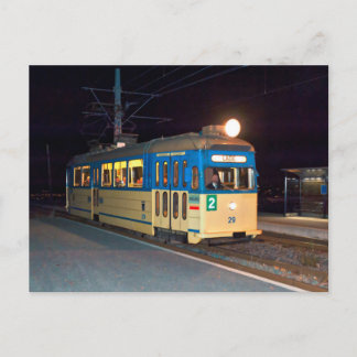 Carte Postale Tramway vintage à Trondheim, Norvège