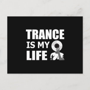 Carte Postale Trance Techno Music Rave DJ House Dance Idée cadea