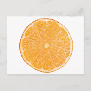 Carte Postale tranche de fruits orange