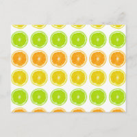 Tranches à points de citron vert, orange et citron