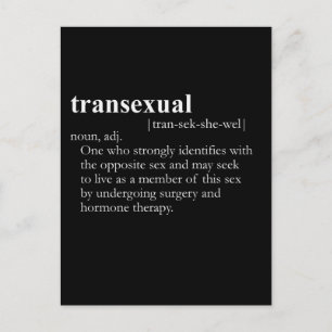 Carte Postale TRANSEXUEL (définition)
