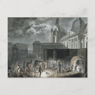Carte Postale Transfert des prisonniers à la Conciergerie