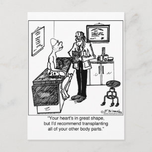 Carte Postale Transplanter toutes les parties du corps