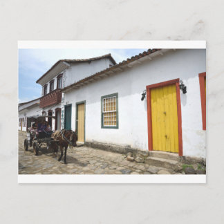 Carte Postale Transport Sur Une Rue Parati, Brésil