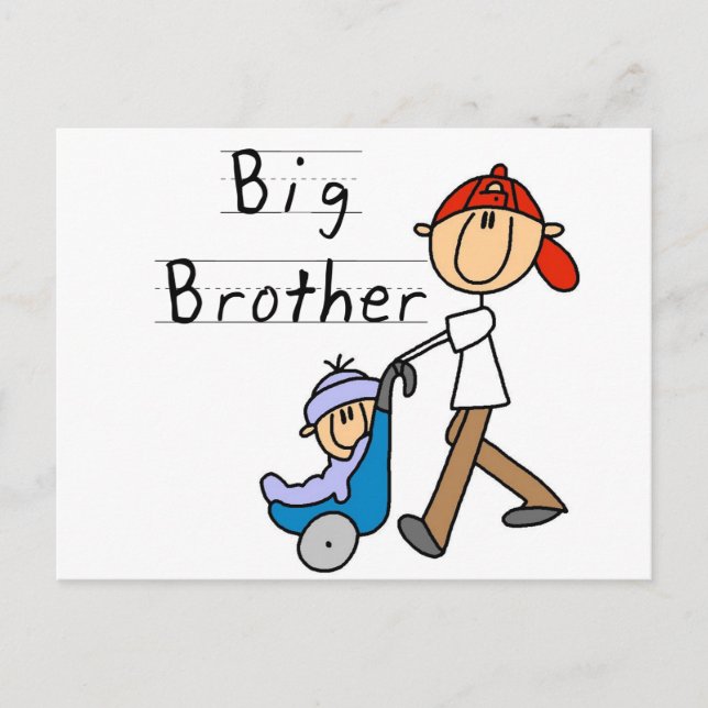 Carte Postale Transporter des T-shirts et des cadeaux Big Brothe (Devant)