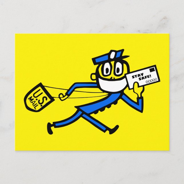 Carte Postale Transporteur de courrier sécurisé (Devant)