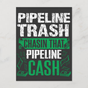 Carte Postale Trash Cash Pipeliner Souder Pipeline Cadeau