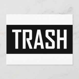 Carte Postale TRASH Hipster Cool enfant Trashy Earth Love Eco Lo